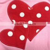 Baby Girls Heart Dress Valentines Dress With Matching Headband and Chunky Necklace Set thumbnail-4