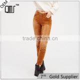 2017 Low Rise Gavin Cord Skinny Work Slacks for Women thumbnail-1