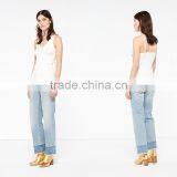 Elasticated Knit V-neck and Narrow Cross Straps Back Camisoles for Women thumbnail-2