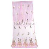 Imitation Silk Scarves & Wraps Rectangle Golden Pink Peacock Fashionable Scarf thumbnail-1