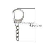 Custom Silver Tone Lobster Clasps For Key Rings Chain thumbnail-2