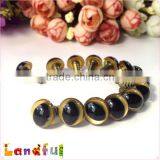 12mm Metallic Glitter Gold Craft Plastic Animal Eyes Safety Cat Eyes thumbnail-1
