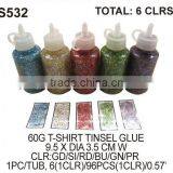 (S532) 60 G T-SHIRT TINSEL GLUE thumbnail-1