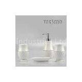 4 Piece WBC0586A Home Personalized White Ceramic Bathroom Sets thumbnail-1