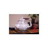 Silver Tea Set - Four Flowers Loop-handled Tea Set thumbnail-3