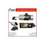 H.264 Gsensor 2.7 Inch HD 720p Dual Lens Car Dashboard Camera Car Black Box thumbnail-1