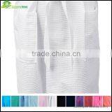 Cotton Waffle Bathrobe Satin Style Bath Gown Waffle SPA Long Down Robes thumbnail-6