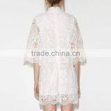 Fashion Women Elegant Crochet Ghana Lace Dress Styles Ladies Latest Sexy Evening Party Mini Dresses thumbnail-2