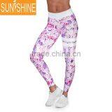 Custom Yoga Wear High Waisted Slim Compression Yoga Tights Leggings For Women thumbnail-2