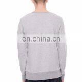 Hot Sale Casual Design Men Plain Sweatshirt Heather Grey Fleece Pullover Sweatshirt thumbnail-3