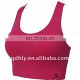 Paypal accepted red sexy wholesale seamless sports bra