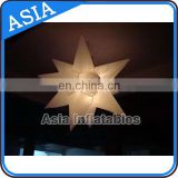 Colorful lighting star / inflatable hanging light balloon for night club