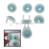 6 x Electrical Security Socket Lock Keep Baby Children Kids Safe for 2 Plug Sockets(Baby Blue)