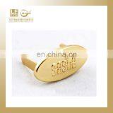 Metal Brand LOGO Plate With 2 Foldable Legs at Back for Hangbags