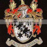 Latest Hand Embroidery Family Crest Blazer Badges EB-145
