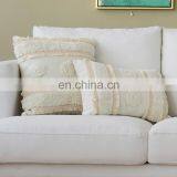 Wholesale Decorative Boho Style Sofa Use Throw Pillow Cushion Cover Boho Tufted Pillow Case With Lace thumbnail-7