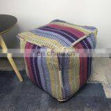 Indian Multi Ottoman Pouf Bohemian Decorative Ottoman Pouf Cover thumbnail-2