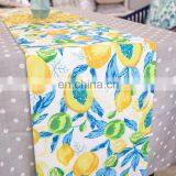 Modern Digital Print Yellow Lemon Fruit Polyester Table Runner for Dining/decoration thumbnail-4