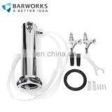 Homebrew Two Taps Silver Beer Tower Stainless Steel Beer Tower With Double Beer Tap Faucet Bar Accessoires Good Quality thumbnail-2
