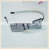 Children Crystal Rhinestones Bow Princess Hair Hoop Headband Hair Accessories thumbnail-1