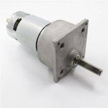 KG-60B775 12v 24v High Torque Low Speed 1 nm 400 Rpm OD 60mm dc Gear Motor With Screw Shaft for Grass Cutter thumbnail-3