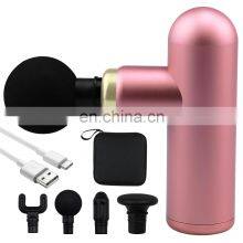 USB Rechargeable Handheld Electric Massager Relive Sore Muscle Stiffness Super Quiet Portable Massage Gun With 4 Massage Heads thumbnail-1