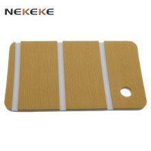NEKEKE Golden Yellow + White Lines Boat Yacht EVA Deck Foam Sheet Composite Outdoor Decking thumbnail-1