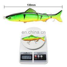 13cm 21g Fishing Lures 16 Colors Hard Baits Lifelike 3 Segments Swimbait Bass Multi Jointed Pencil Lure thumbnail-4