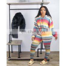 Wholesale Custom Pattern Fashion Cute Sports Long-sleeved Colorful Casual Sports Hooded Sweater Plus Size Jogging Suit Pullover thumbnail-3
