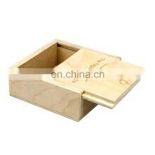 Handmade Custom Wood Box Gift Pine Bamboo Solid Wooden Storage Box