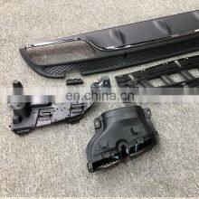 Car Bumper Exhaust Tips For Mercedes C-class W205 Modified C63 AMG Rear Lip Exhaust Pipe 2015-2018 thumbnail-4