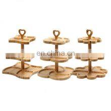 3 Tier Wood European Style Cake Stands Set for Sale Birthday Theme Luxury Wedding Cakes Events Dessert Table thumbnail-4
