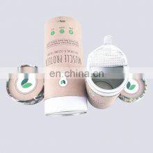 Hot Sale Wholesale Luxury Custom Printed Brown Kraft Paper Cardboard Cylinder Paper Tube Tea Box Coffee Bean Packaging Boxes thumbnail-4