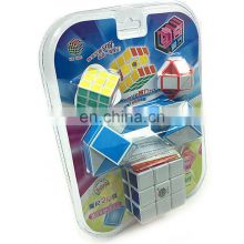 OEM Supplier Custom Printed Card Paper Clamshell Blister Packing 3D Display Box Packaging Blister Insert Card For  Cube
