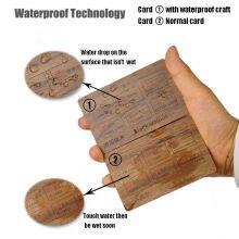 NFC wooden hotel key card RFID ISO14443A Smart NTAG213/216