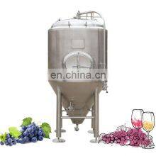 Commercial Conical Fermentation Machines Fermenting Equipment Beer 1000 Liter 60l 30l Wine Fermenter Tank