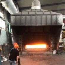 Natural gas industrial aluminum iron sheet melting furnace