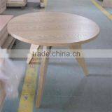 Jean Prouve Round 80cm Wood Dining Table thumbnail-2