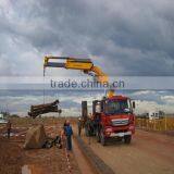 XCMG 1t,2t,3.2t,4t,5t,6.3t,8t,10t,12t,14t,16t,25t Truck Mounted Telescoping Boom Crane thumbnail-2