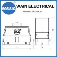 Wain Heavy-duty Connector, Corrosion-resistant, H24b-mteh-4b-pg29, Metal 24b Shell Rectangular Connector, Aviation Plug thumbnail-3