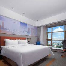 Modern Storage Beds Metal and Wooden Frame Upholstered Headboard With LED Lighting USB Port Socket thumbnail-3