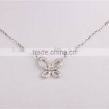 Dubai Jewellry Butterfly Necklace Girl's Silver Sterling Necklace Fashion Jewelry thumbnail-2