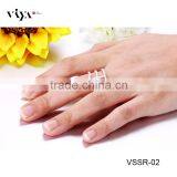 Manufacturers Wholesale 925 Sterling Silver cz Design Ring With PVD Plating thumbnail-5