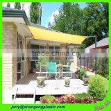 beige color and 180gsm triangle hdpe sun shade sails netting cover for garen ,patio and outdoor usage in summer