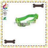 green double deck cloth pet collar dog collar