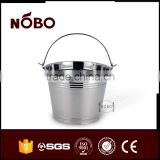 NOBO stainless steel ice bucket with steel handle