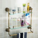 Brass Bathroom Shelves, Bronze Finish Bathroom Accessories, X16001P