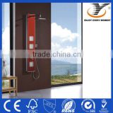 Red Color PVC Shower Panel With Muti-function Faucet