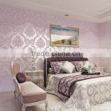 European Style Non-woven Embossing Wallpaper Damascus 3D Wallpaper