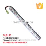 HOT!!! FireFox high Power airsoft 2/3A 9.6v 1500mah NI-MH Battery rechargeable battery gun battery